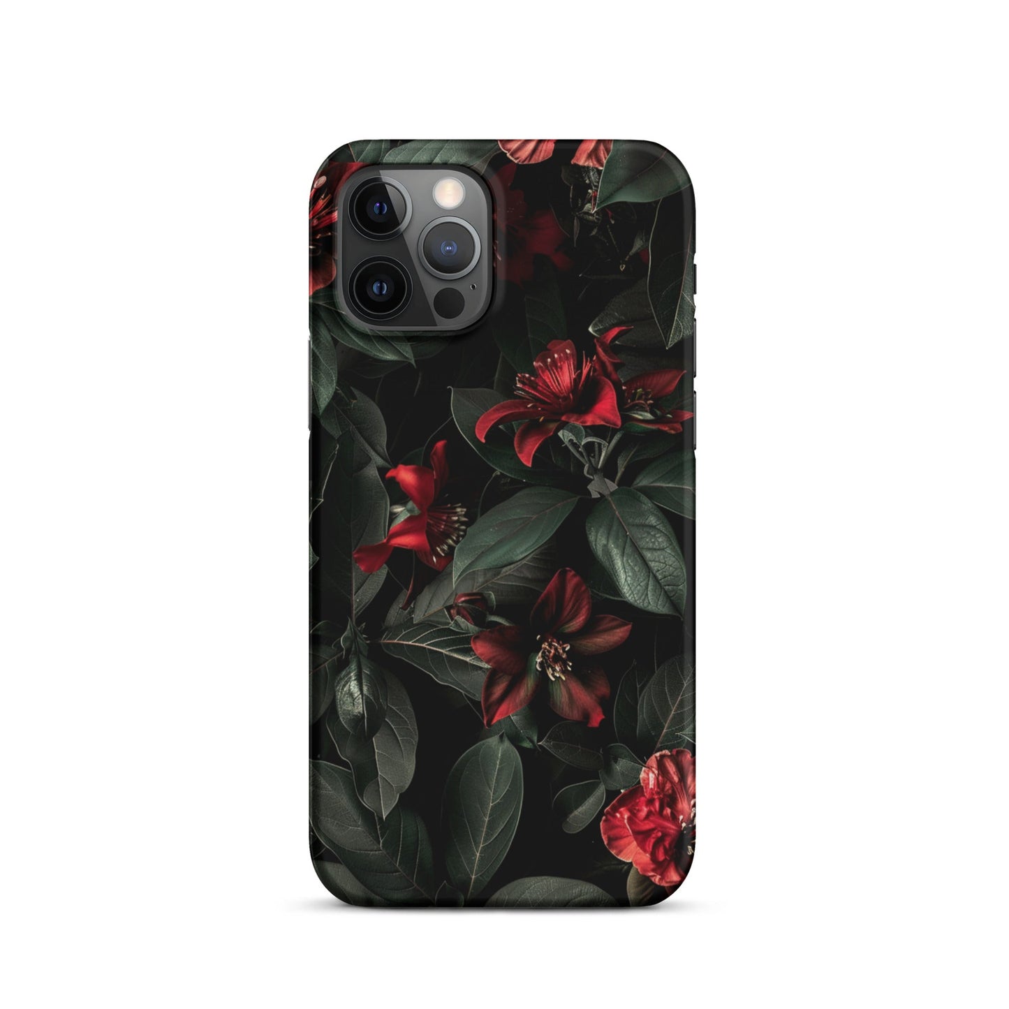 Floral Dark Phone case for iPhone-11