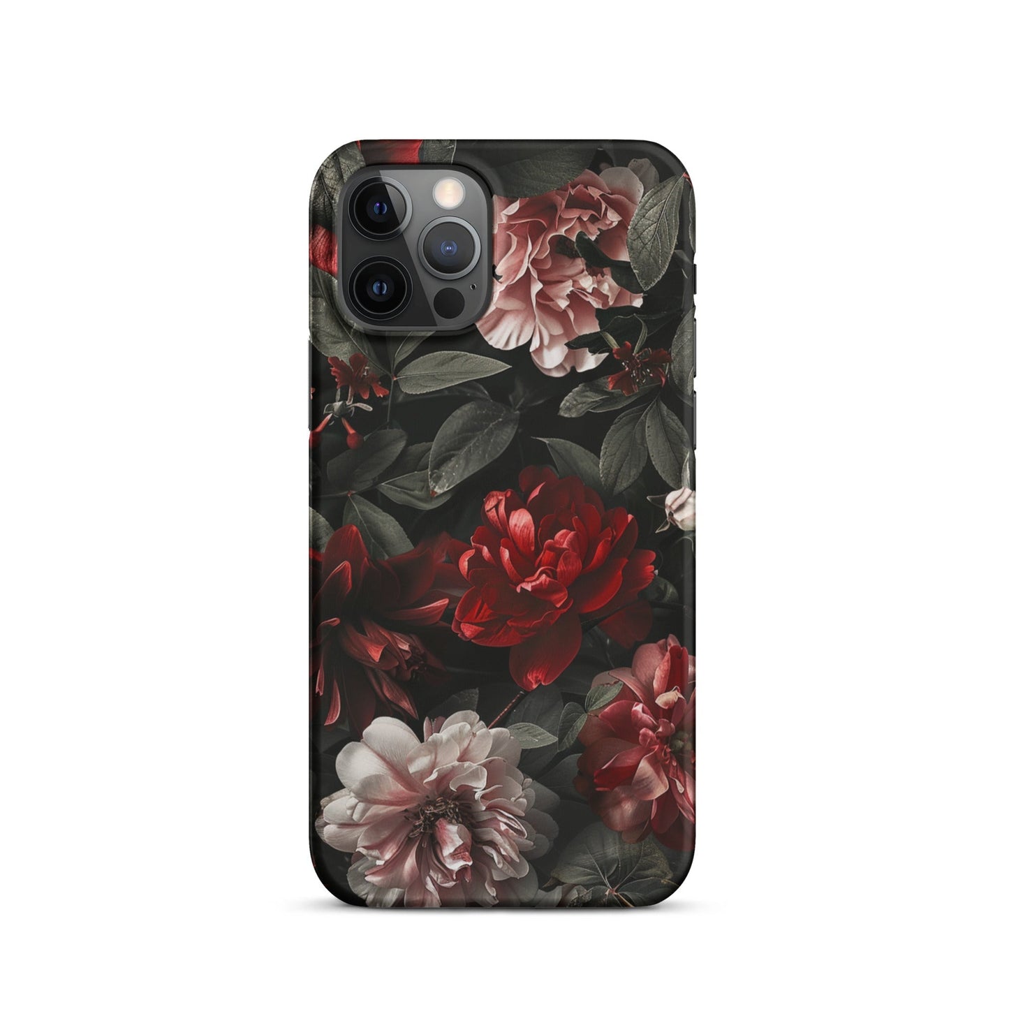 Pink Red Floral Phone case for iPhone-11