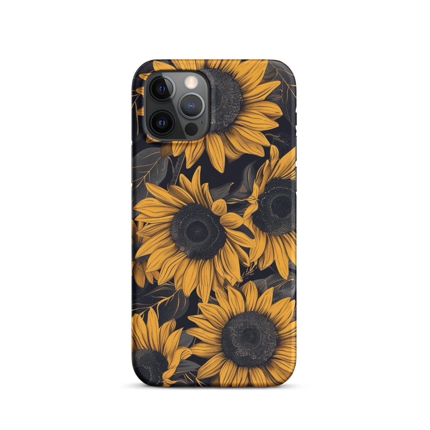 Sunflower Black Phone case for iPhone-11