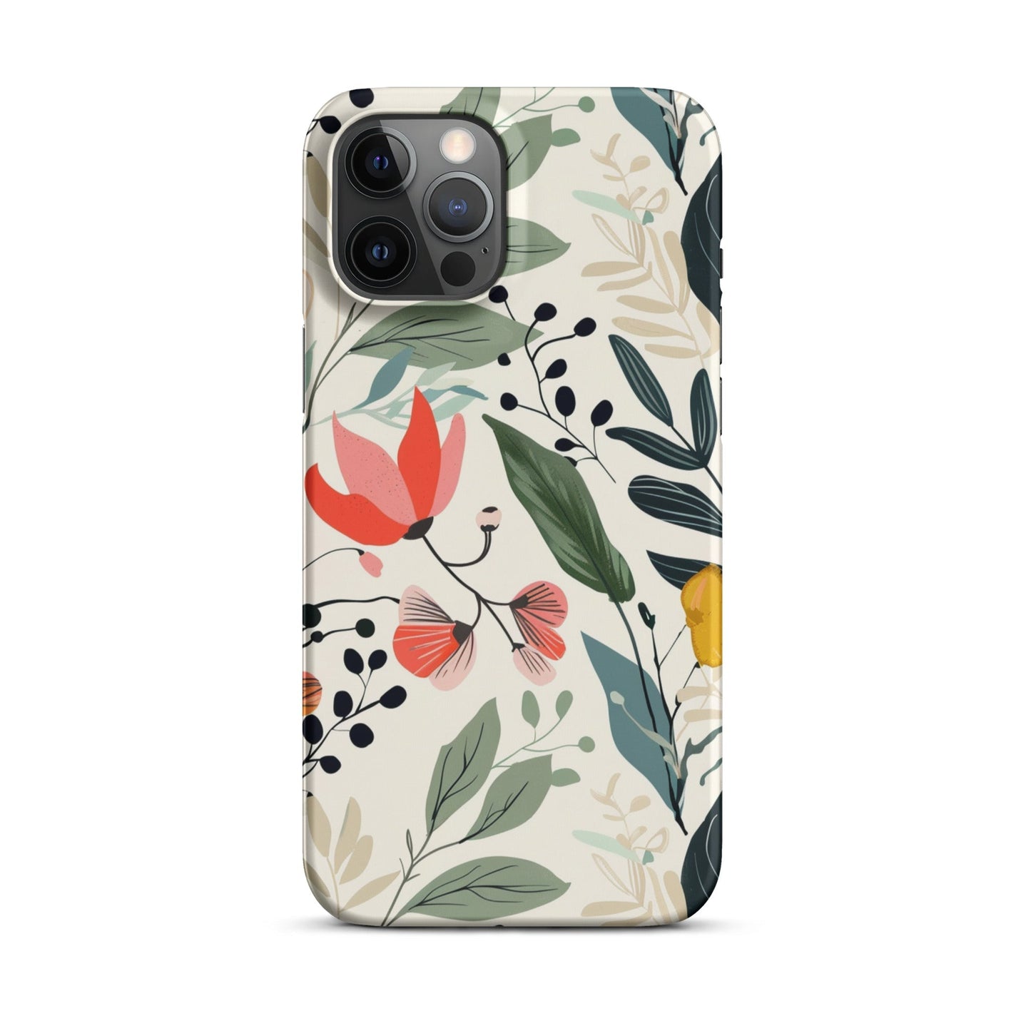 Botanical leaves Phone case for iPhone-13