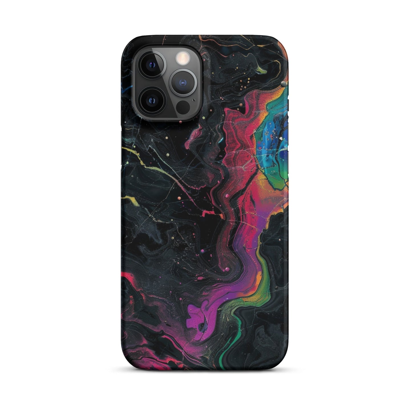 Black rainbow Phone case for iPhone-13