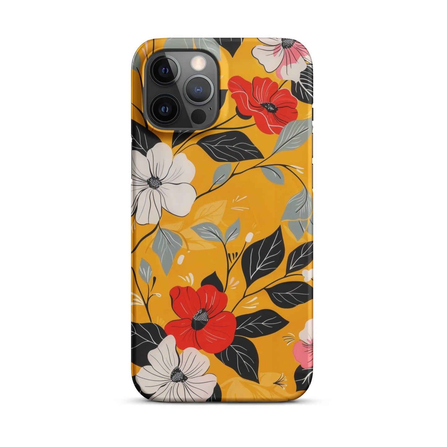 Yellow Floral Phone case for iPhone-13