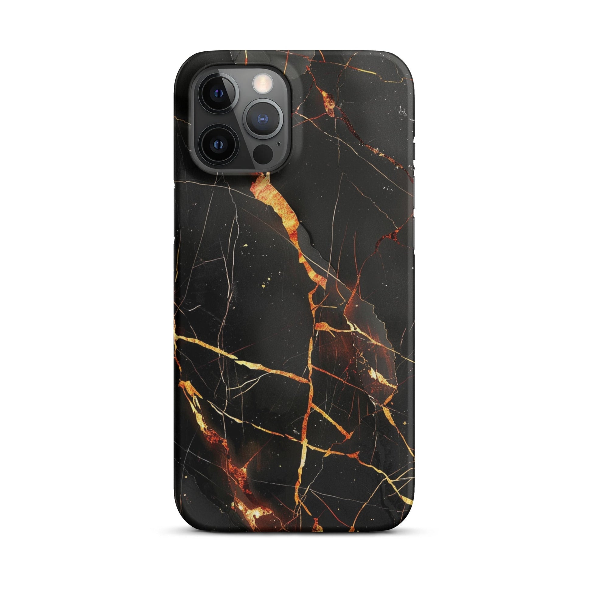 Black Marble Phone case for iPhone-13