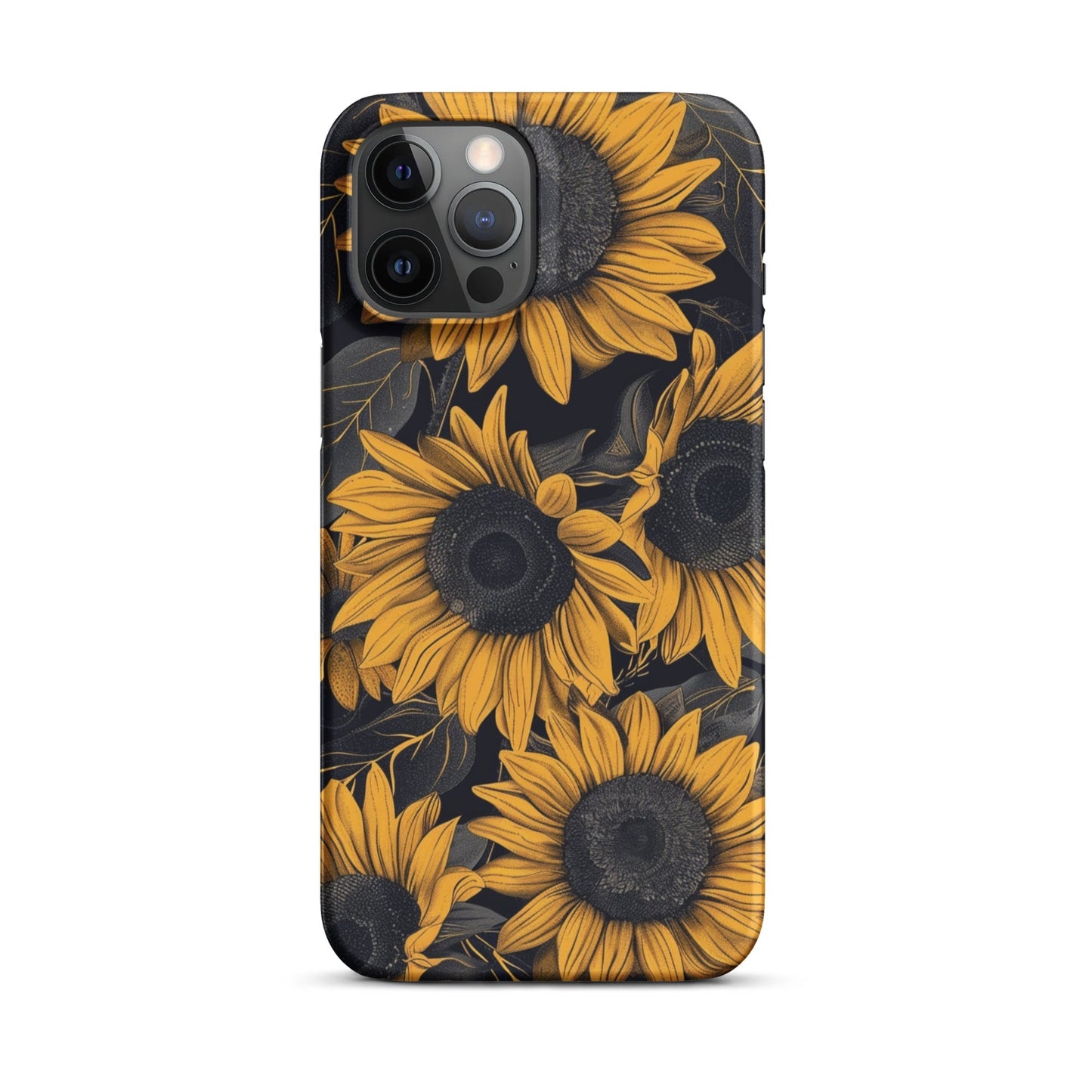 Sunflower Black Phone case for iPhone-13