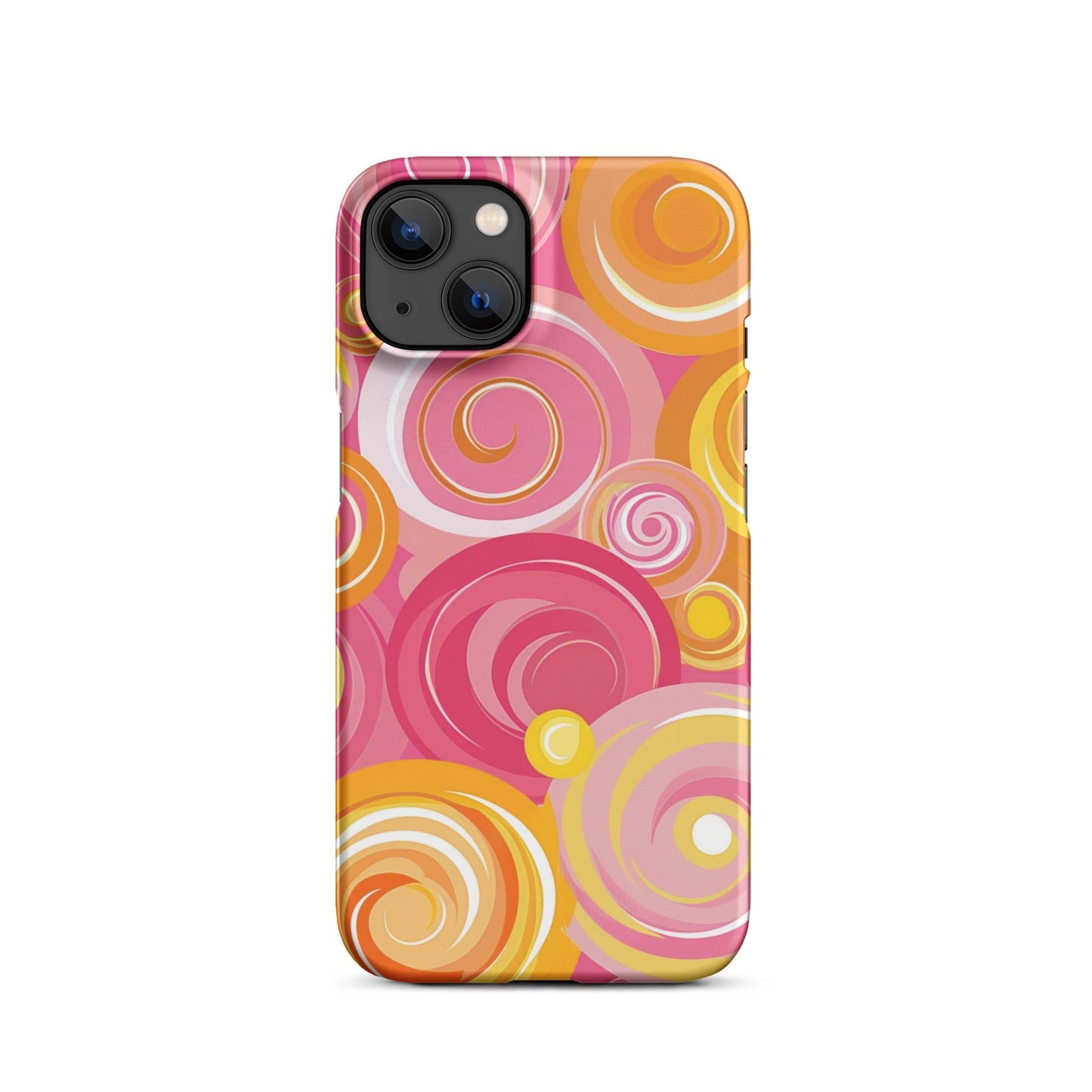 Pink Yellow Phone case for iPhone-18