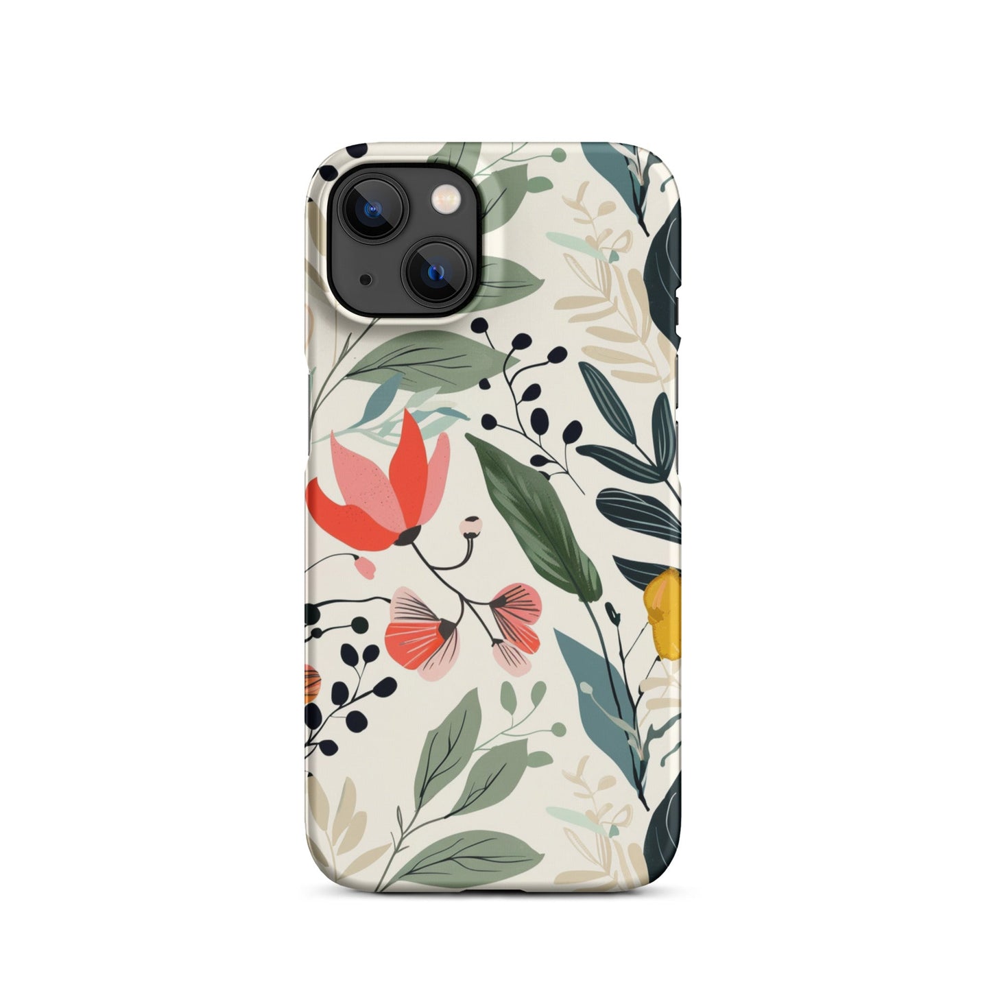 Botanical leaves Phone case for iPhone-17