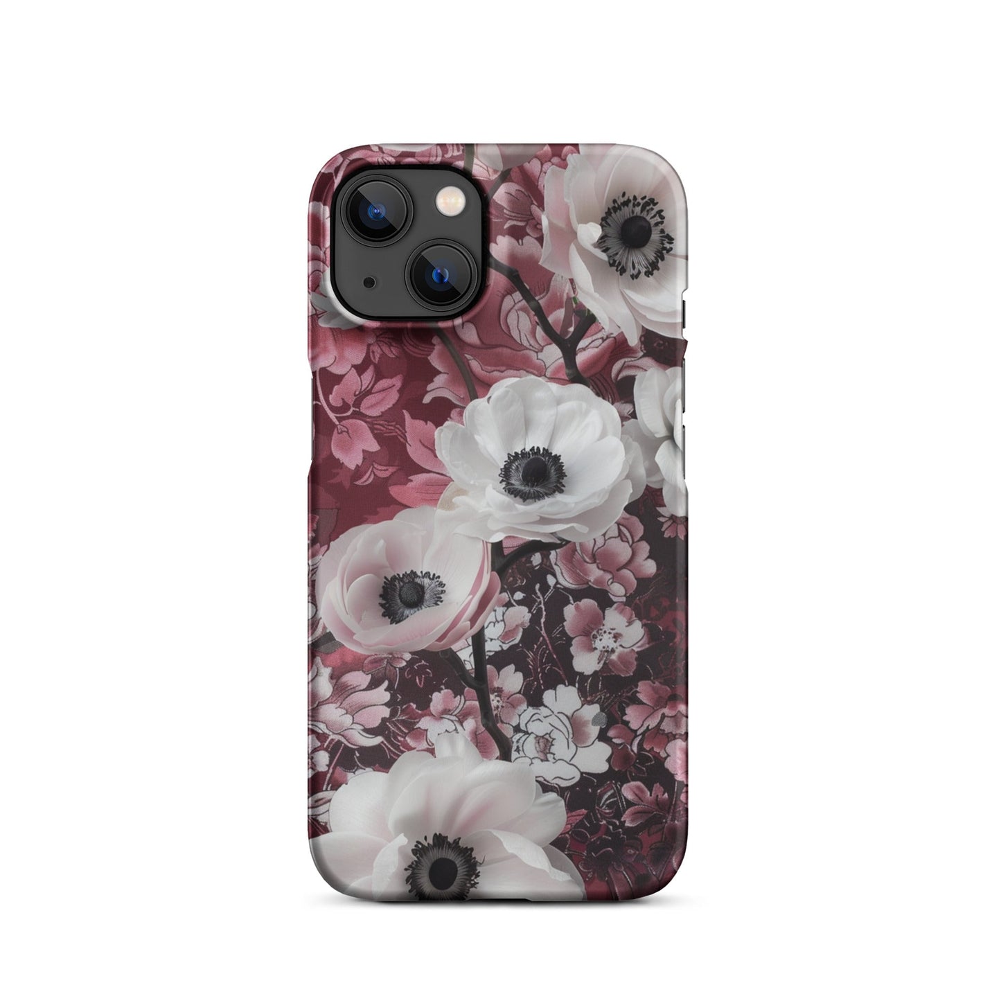 Red Floral Phone case for iPhone-17