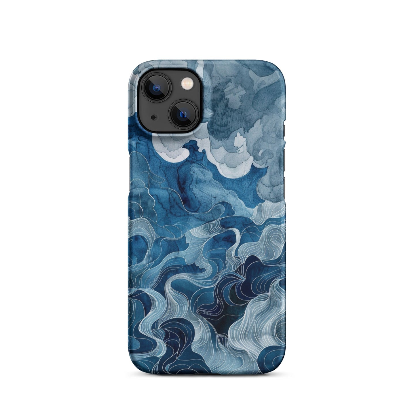 Blue watercolor Phone case for iPhone-17