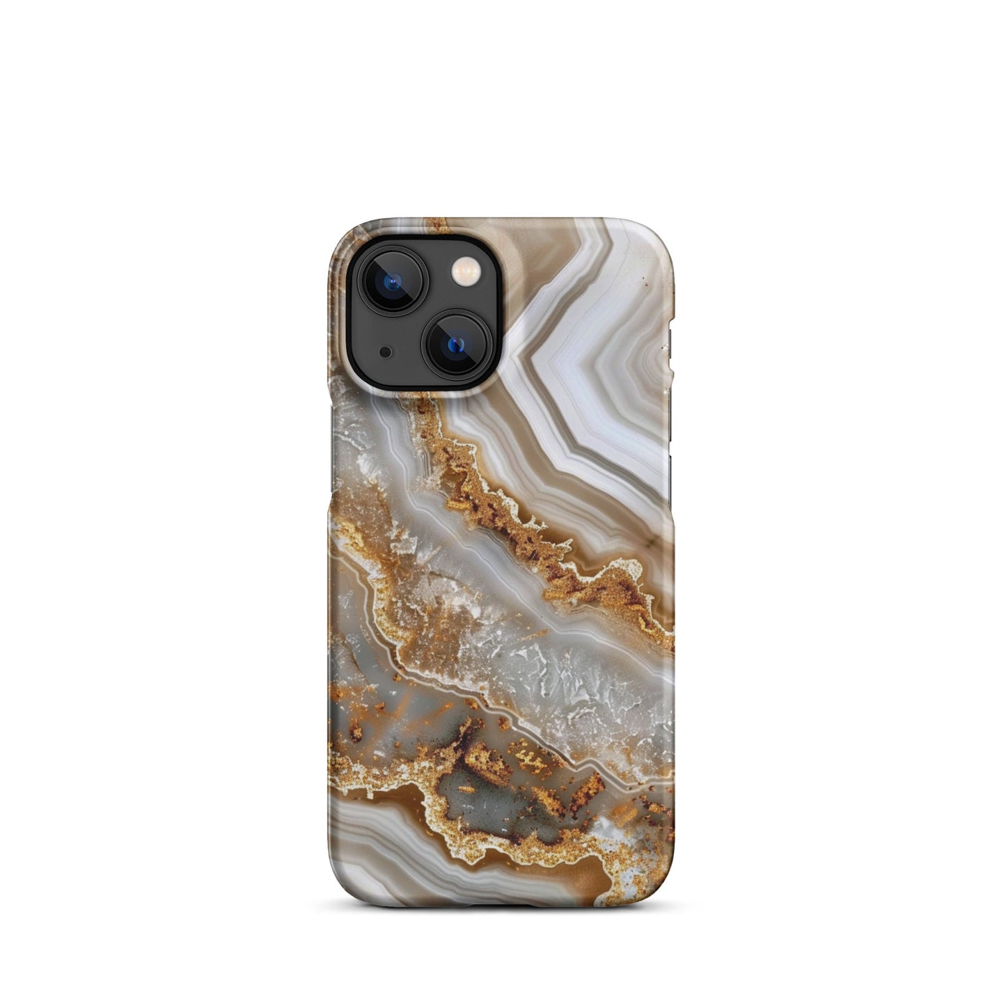 White Gold Phone case for iPhone-15