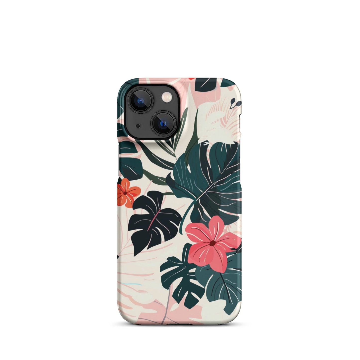 Flower leaves Phone case for iPhone-15