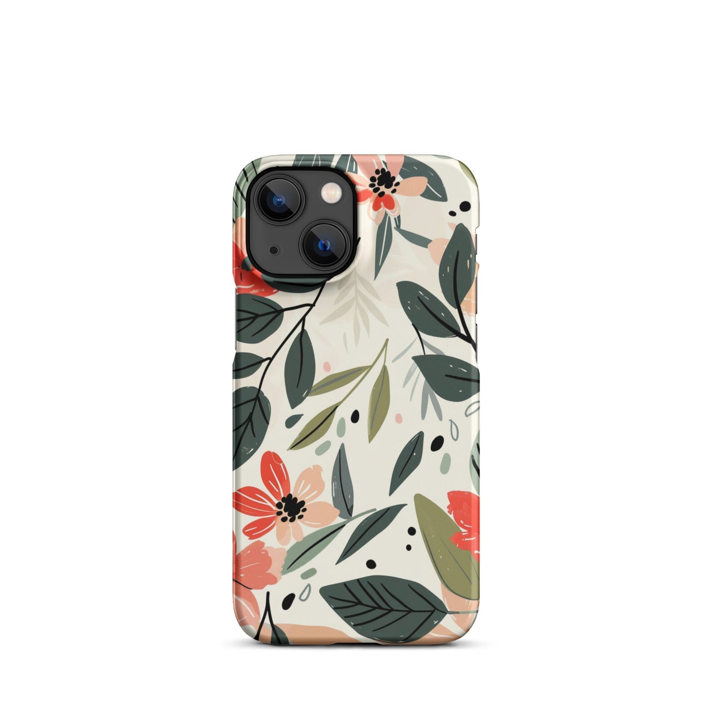 Flower leave Phone case for iPhone-15