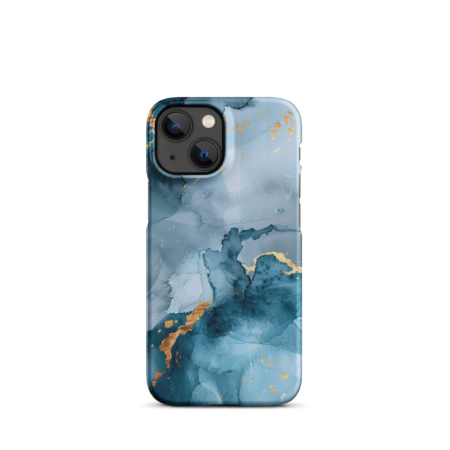 Blue Gold Phone case for iPhone-15