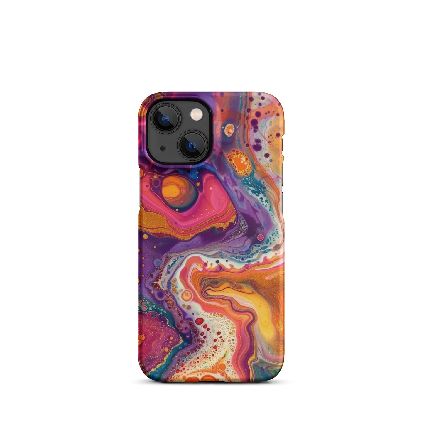 Rainbow Swirling Phone case for iPhone-15