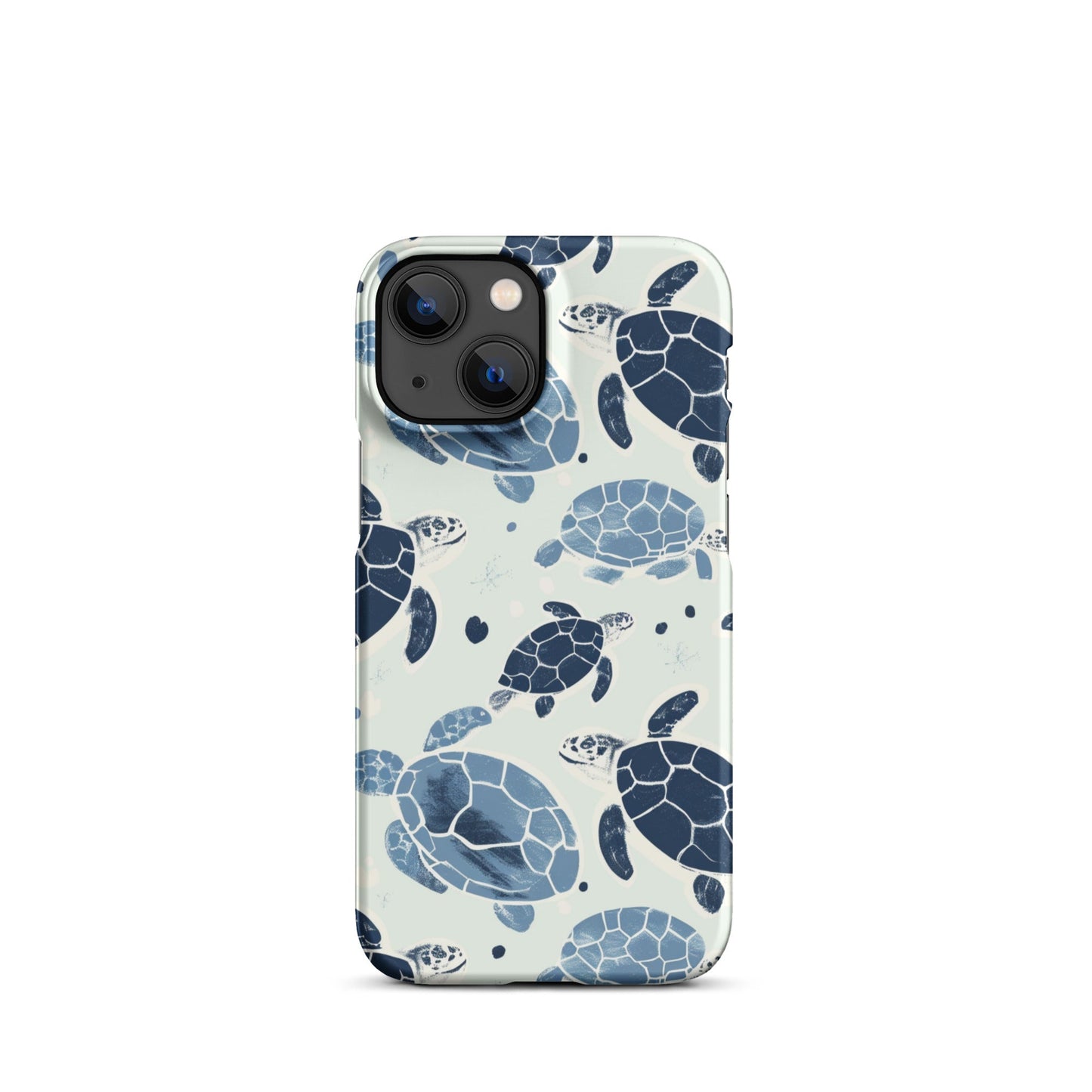 Blue Turtle Phone case for iPhone-15