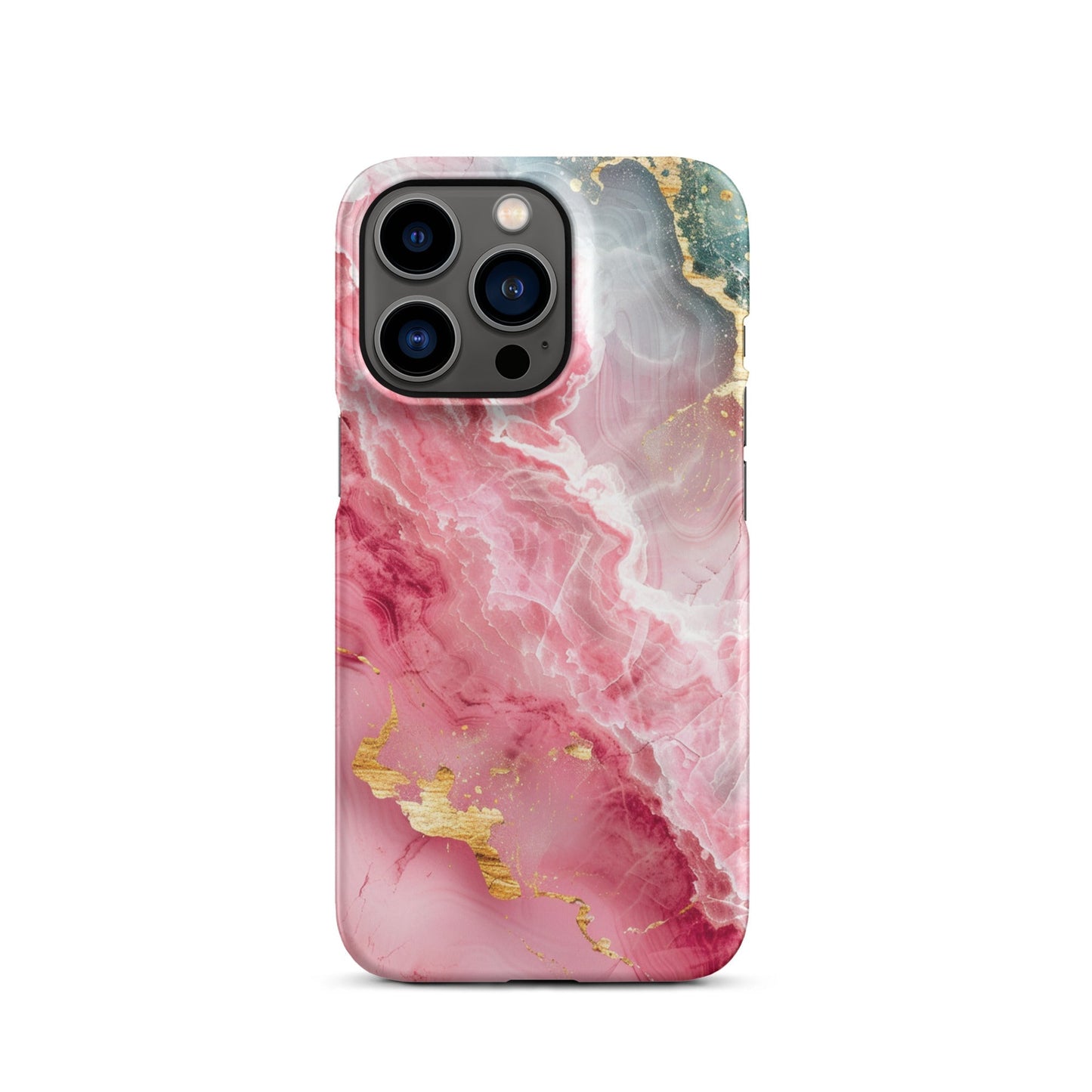 Pink Marble Phone case for iPhone-19