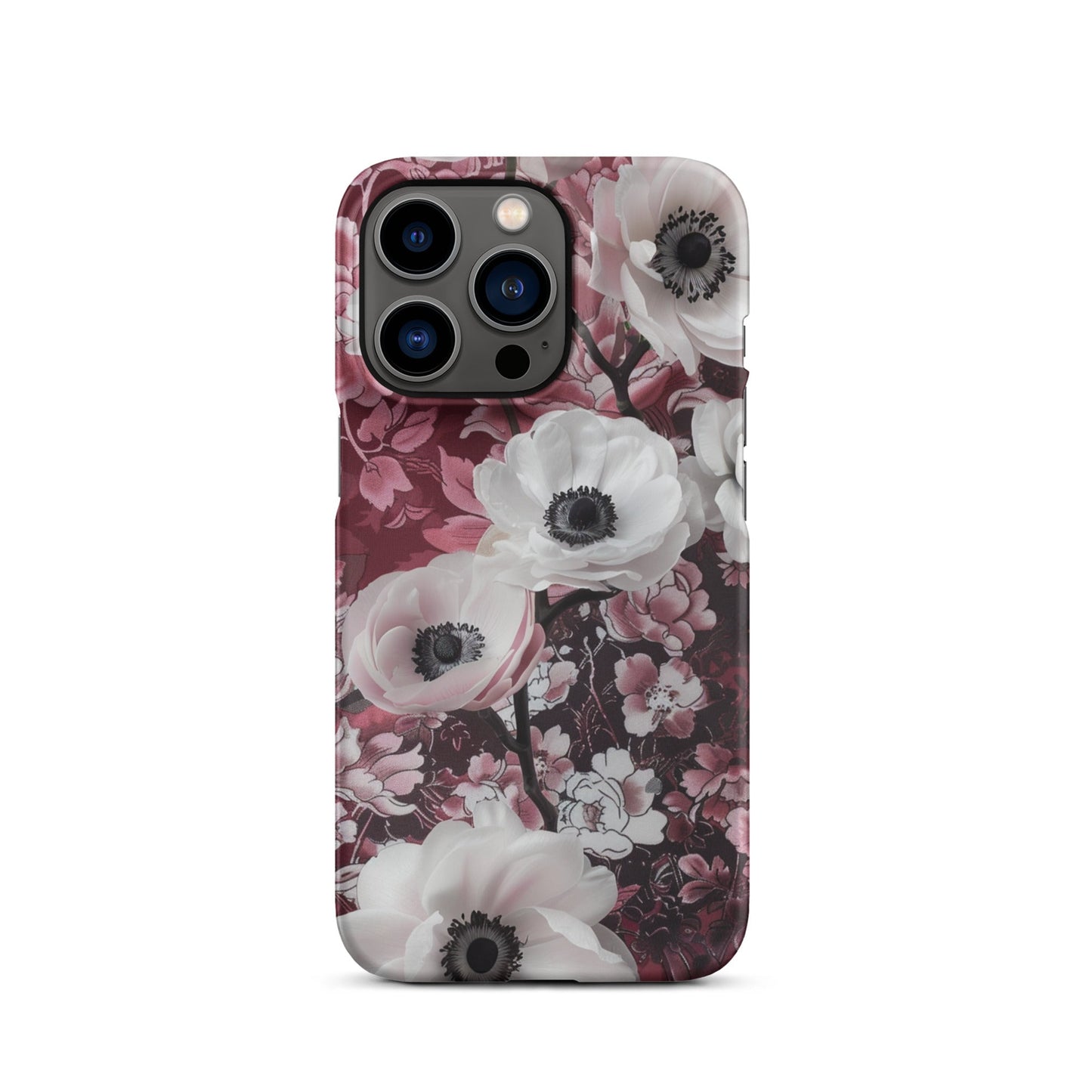 Red Floral Phone case for iPhone-19