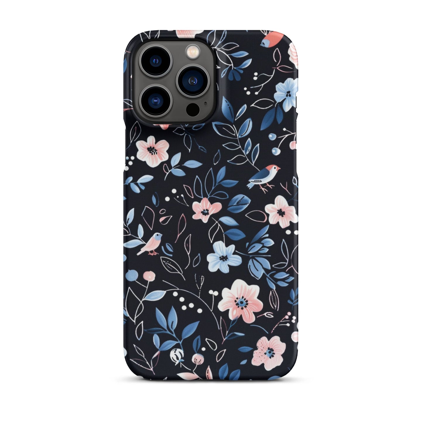 Blue Flowers Phone case for iPhone-21