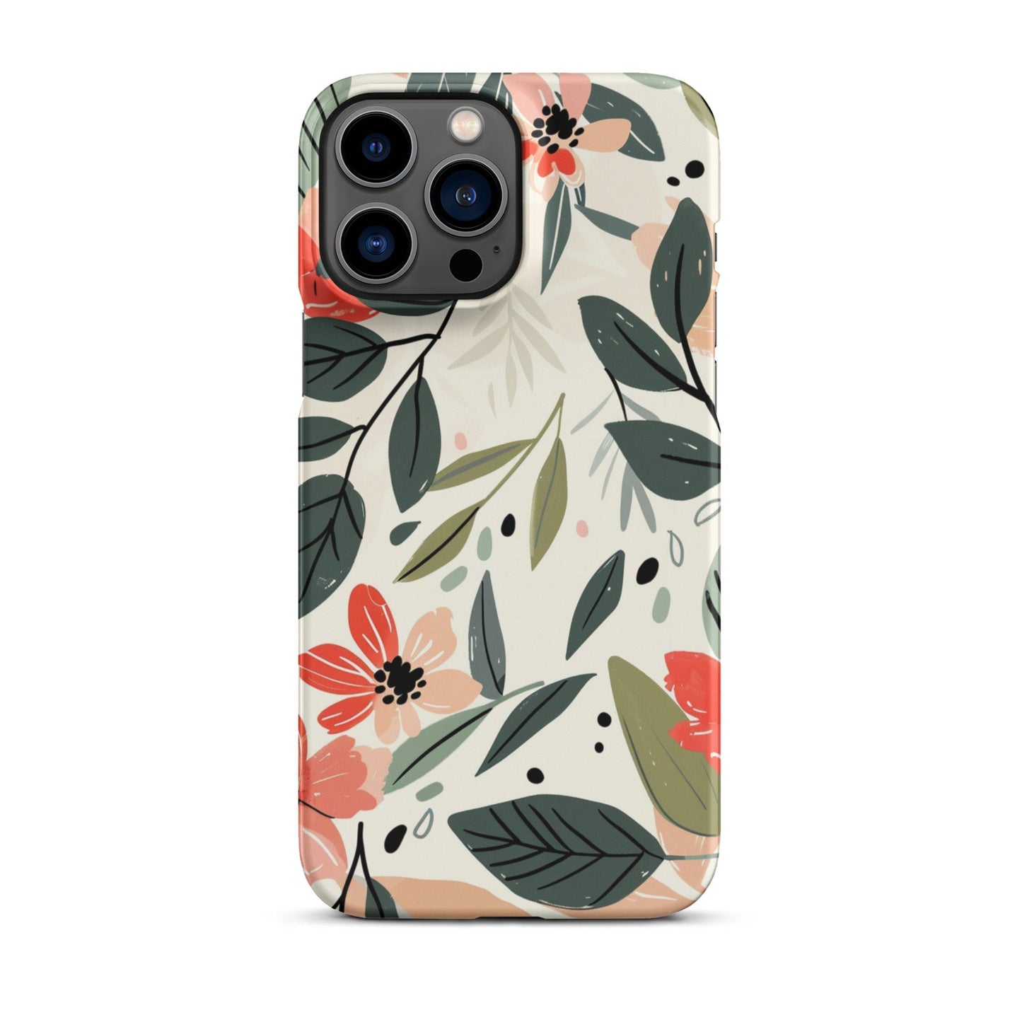 Flower leave Phone case for iPhone-21