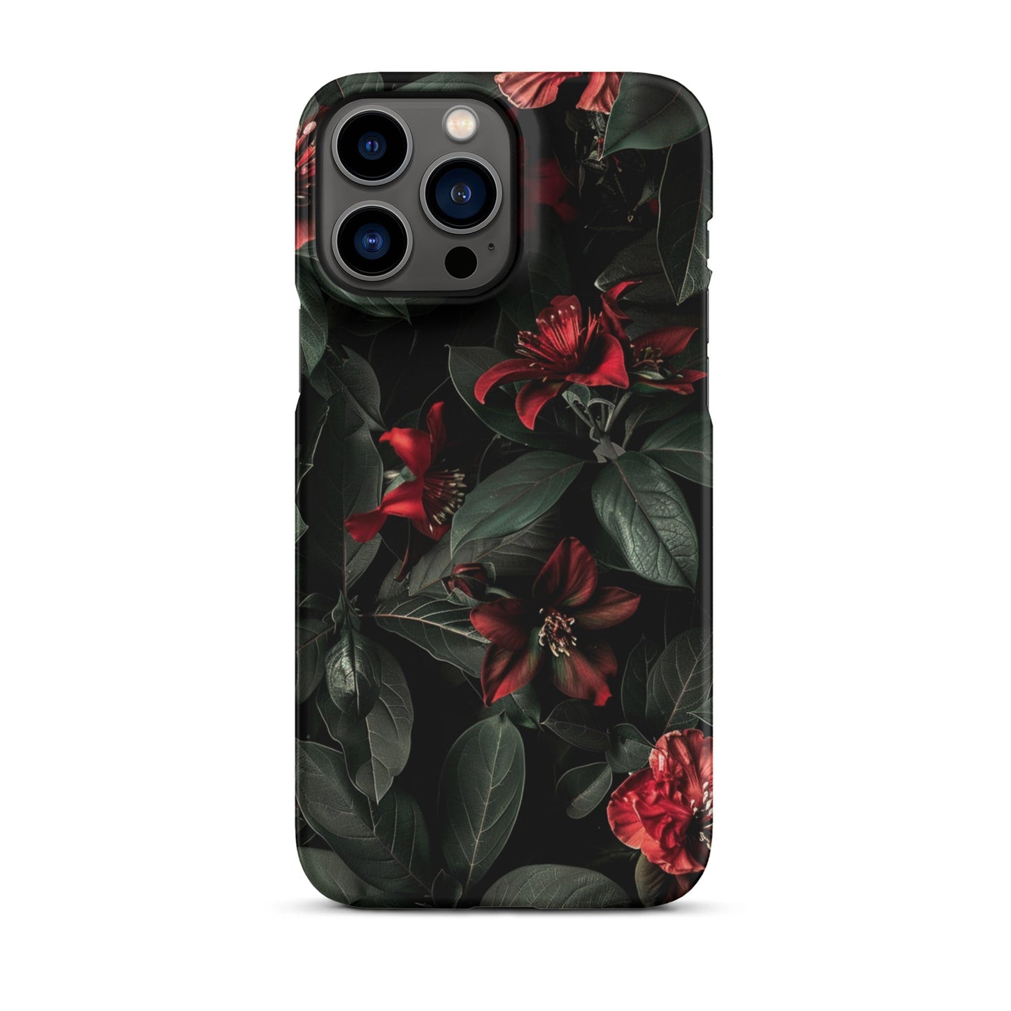 Floral Dark Phone case for iPhone-21