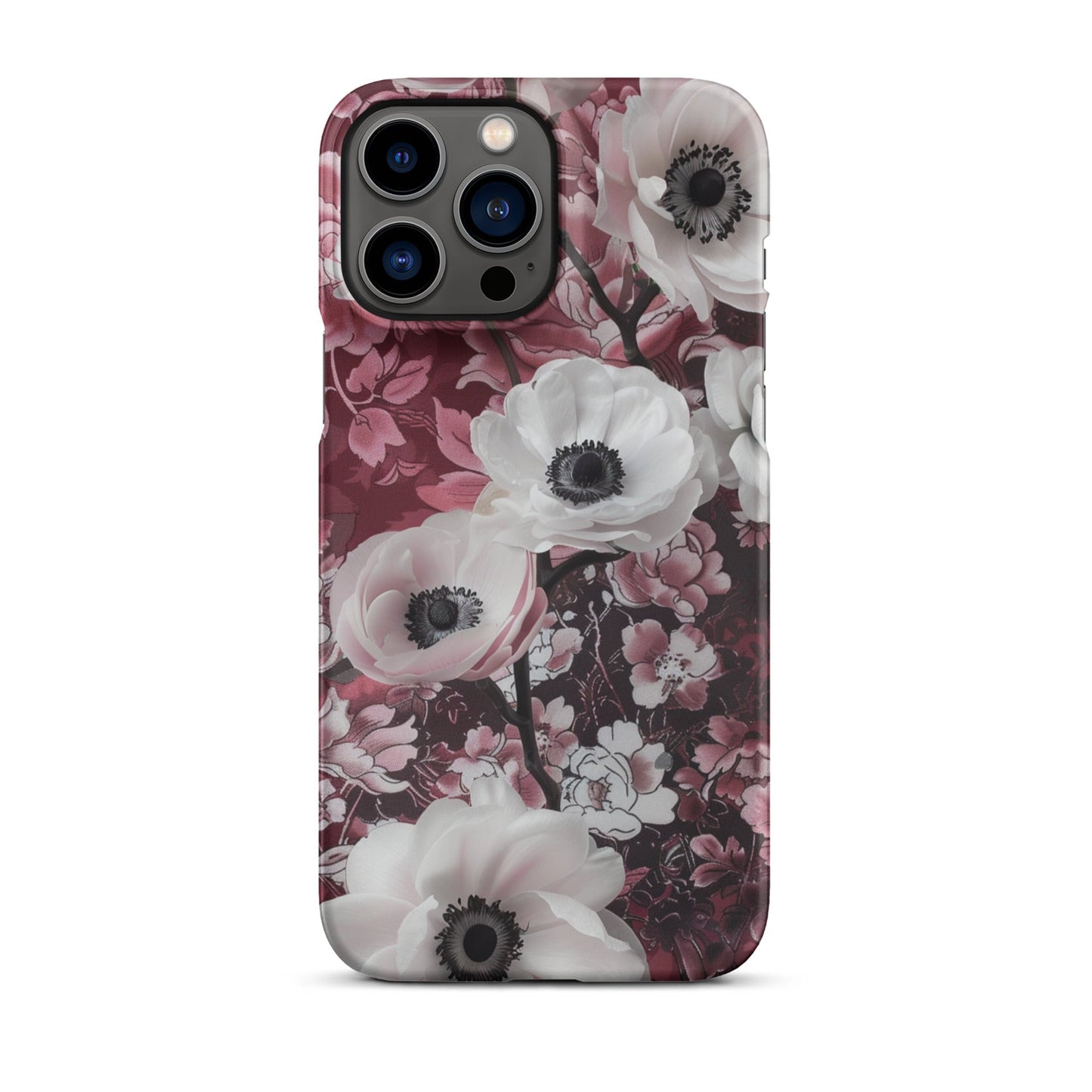 Red Floral Phone case for iPhone-21