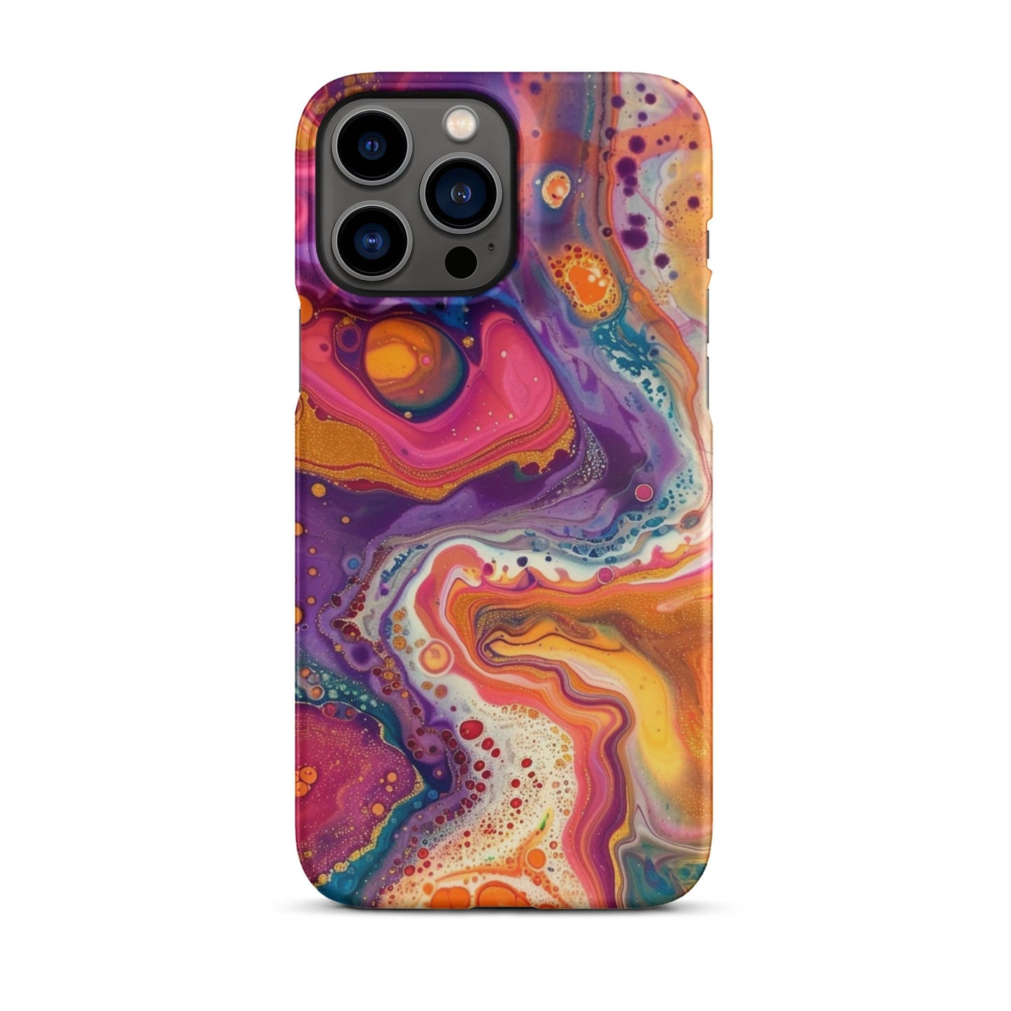 Rainbow Swirling Phone case for iPhone-21