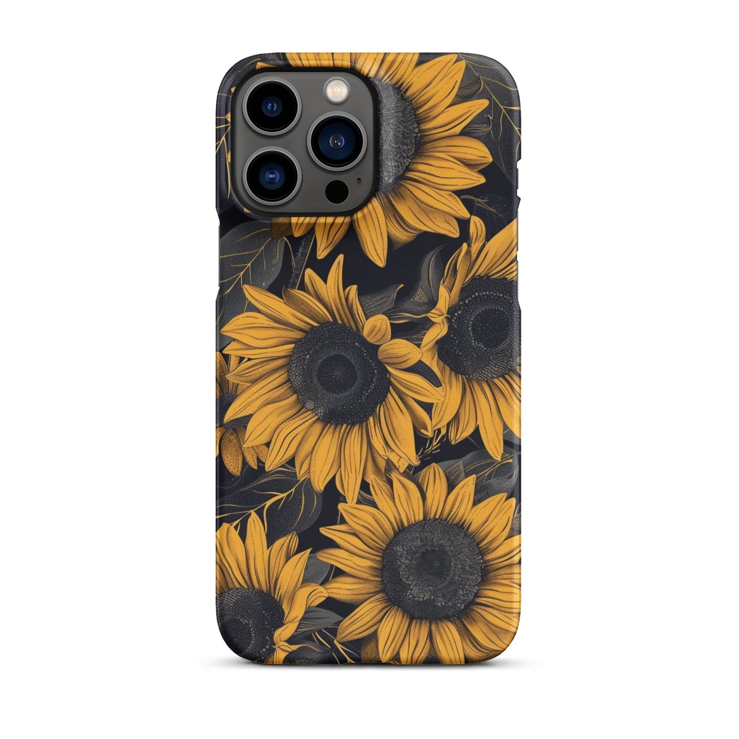 Sunflower Black Phone case for iPhone-21