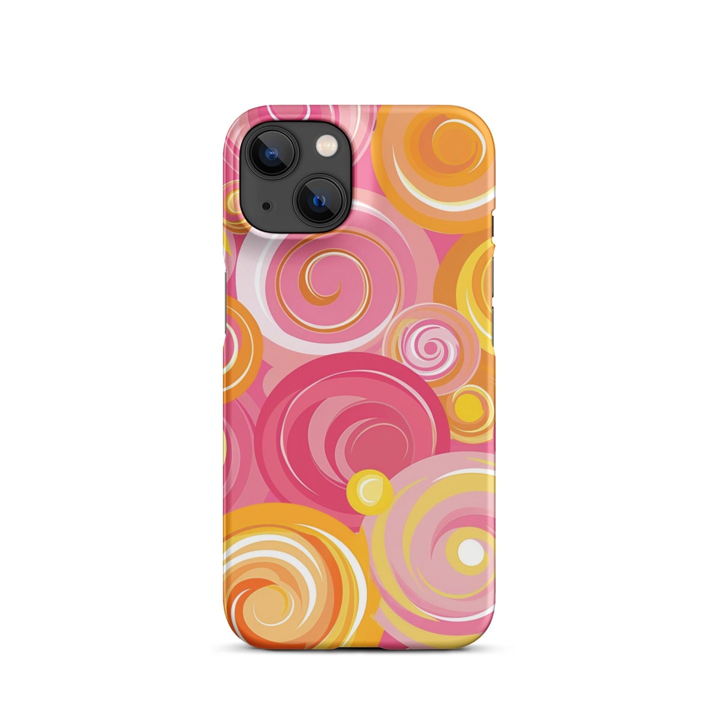 Pink Yellow Phone case for iPhone-24