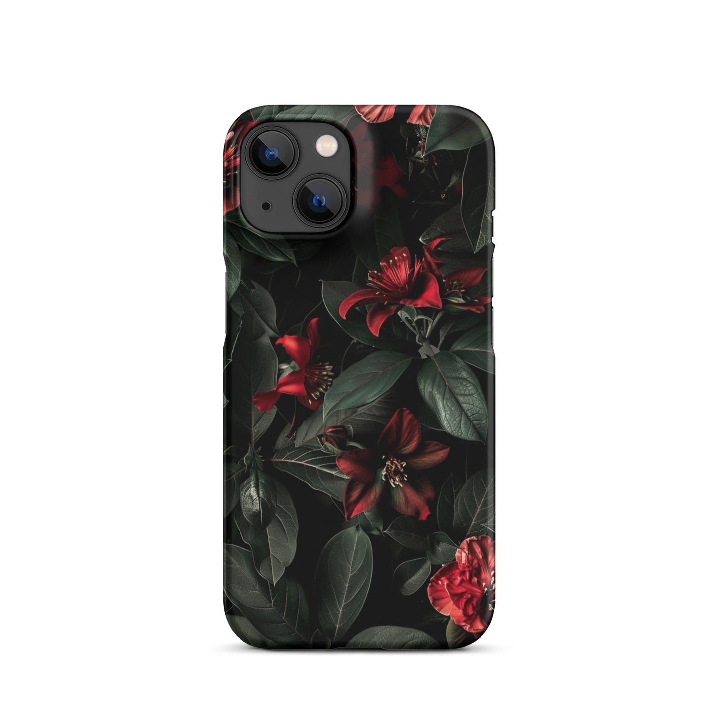 Floral Dark Phone case for iPhone-23