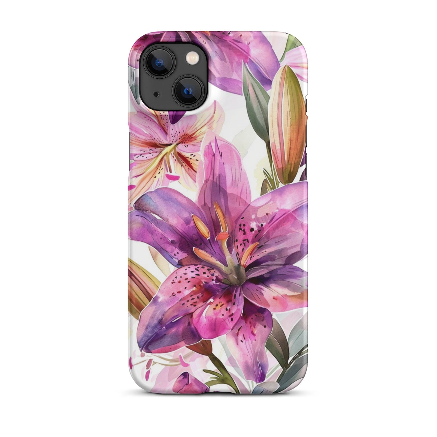 Watercolor Lily Phone case for iPhone-25