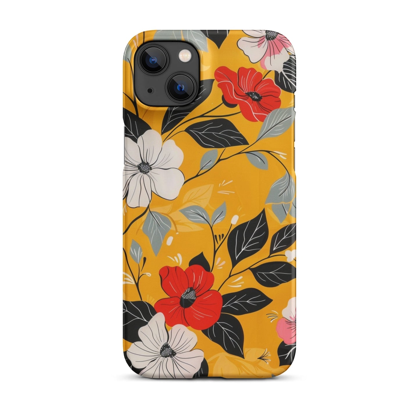 Yellow Floral Phone case for iPhone-25