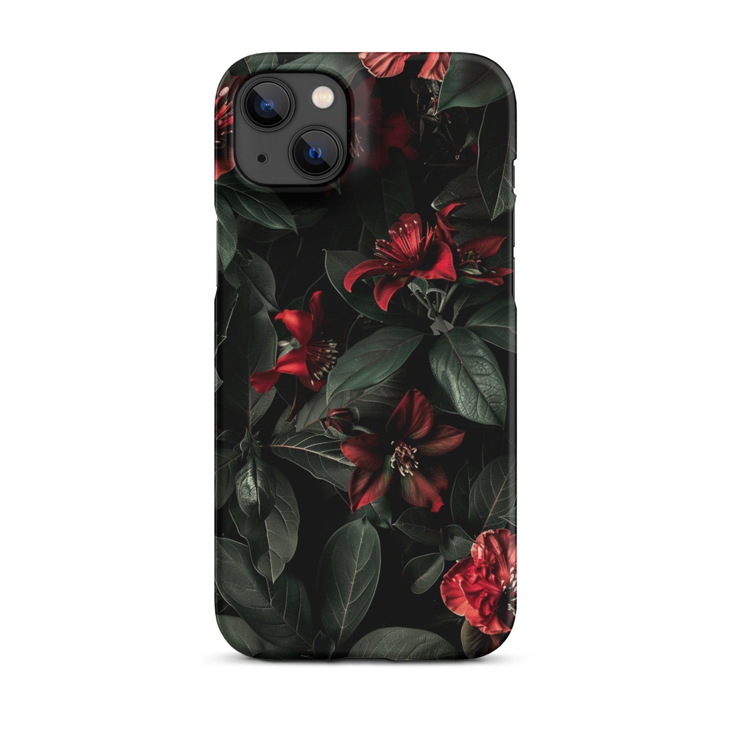 Floral Dark Phone case for iPhone-25