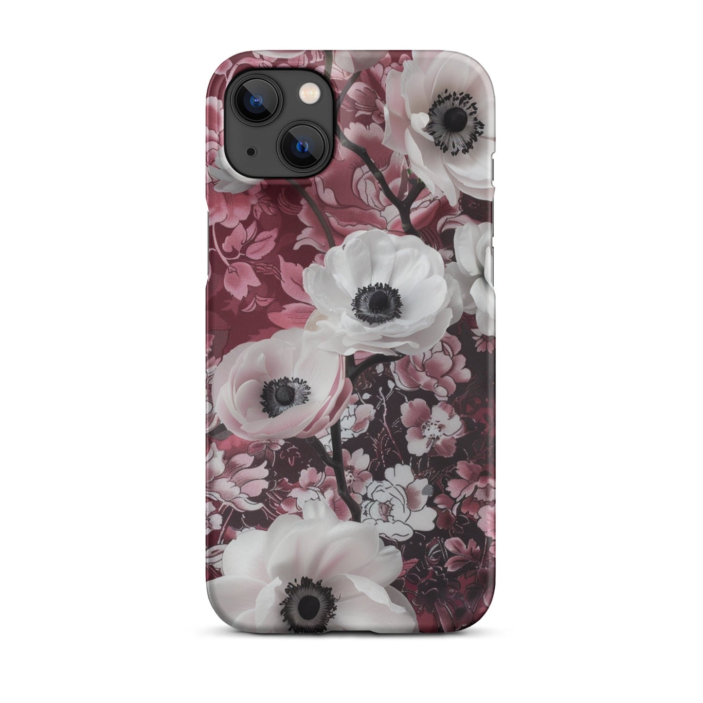 Red Floral Phone case for iPhone-25