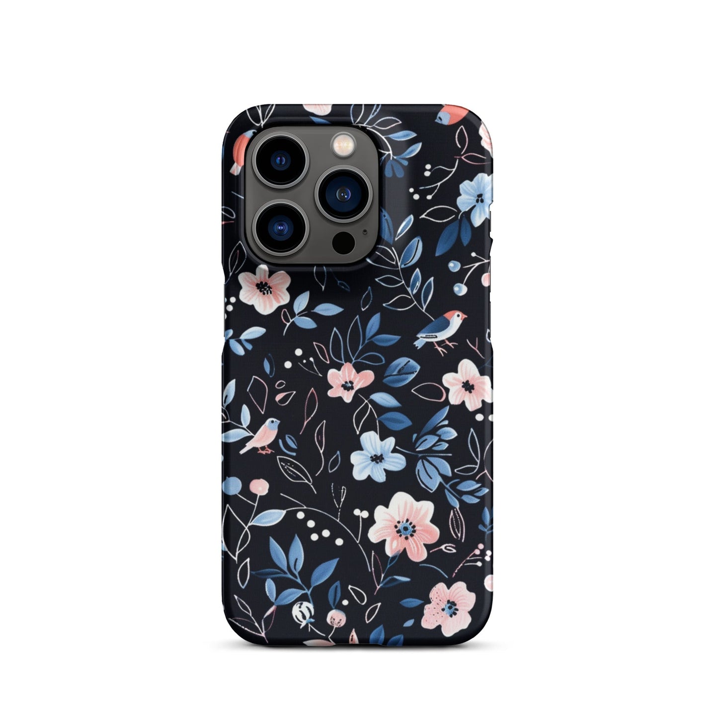 Blue Flowers Phone case for iPhone-27