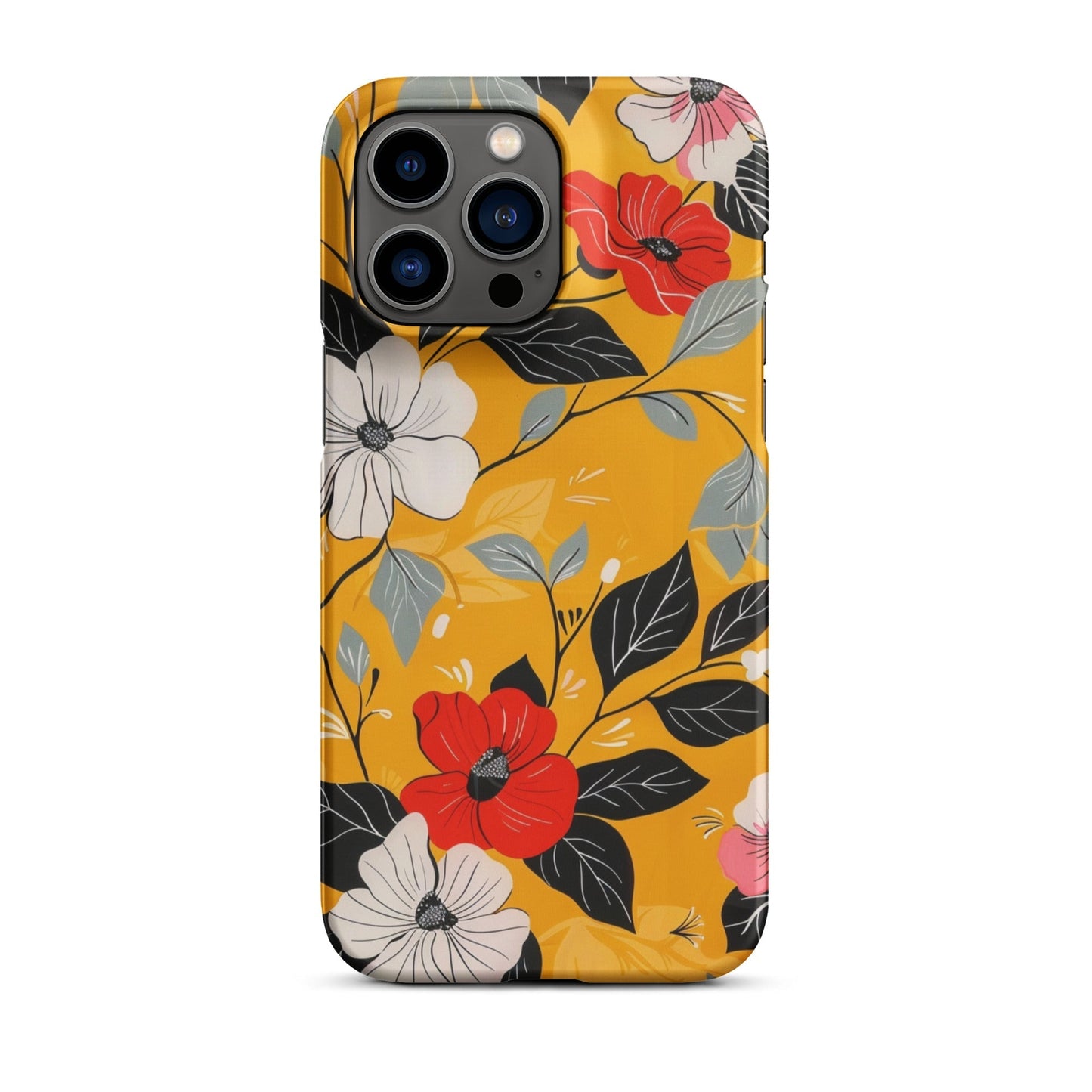 Yellow Floral Phone case for iPhone-29