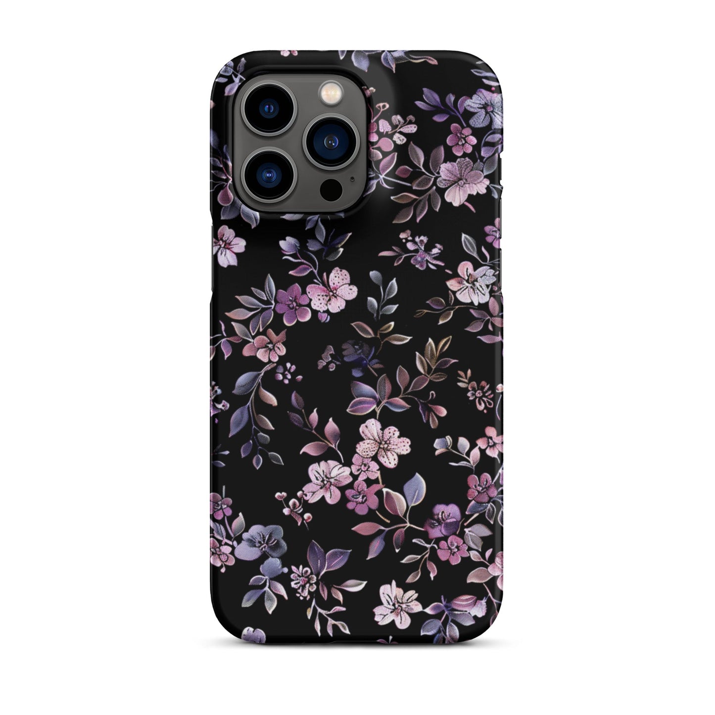 Black Floral Phone case for iPhone-29