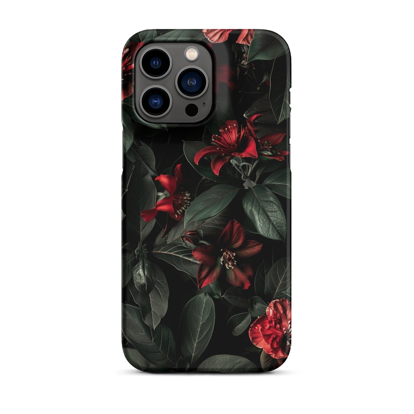 Floral Dark Phone case for iPhone-29