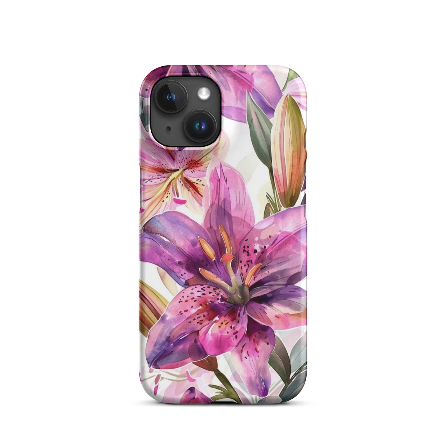 Watercolor Lily Phone case for iPhone-31