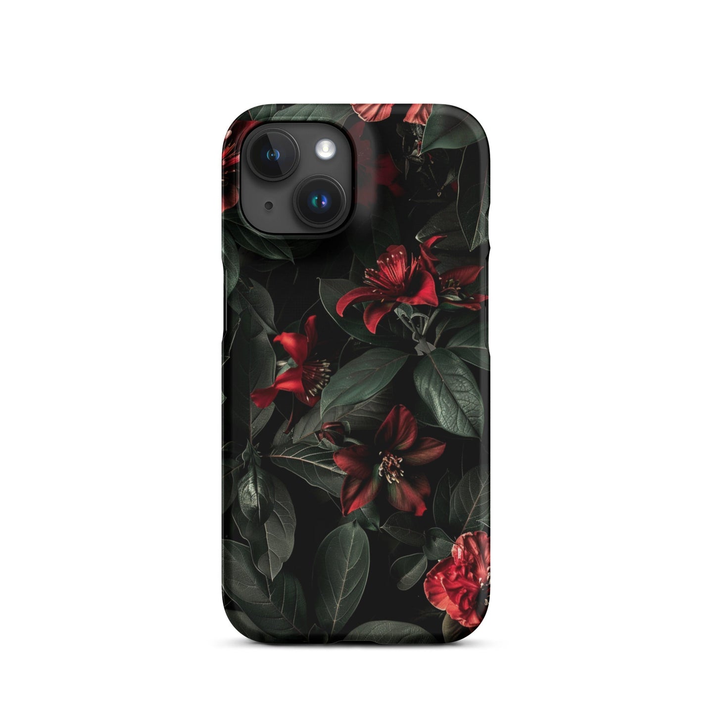 Floral Dark Phone case for iPhone-31