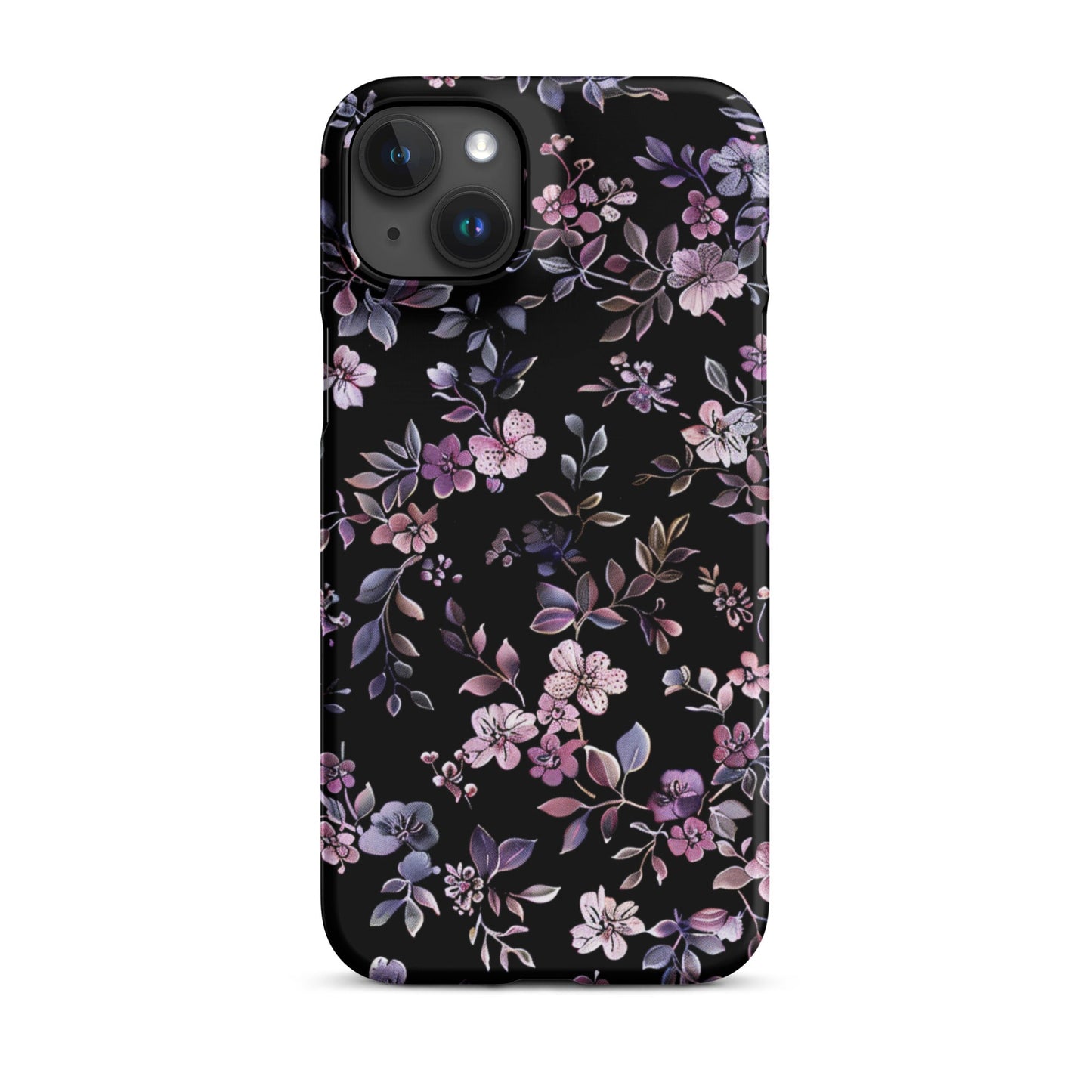 Black Floral Phone case for iPhone-33