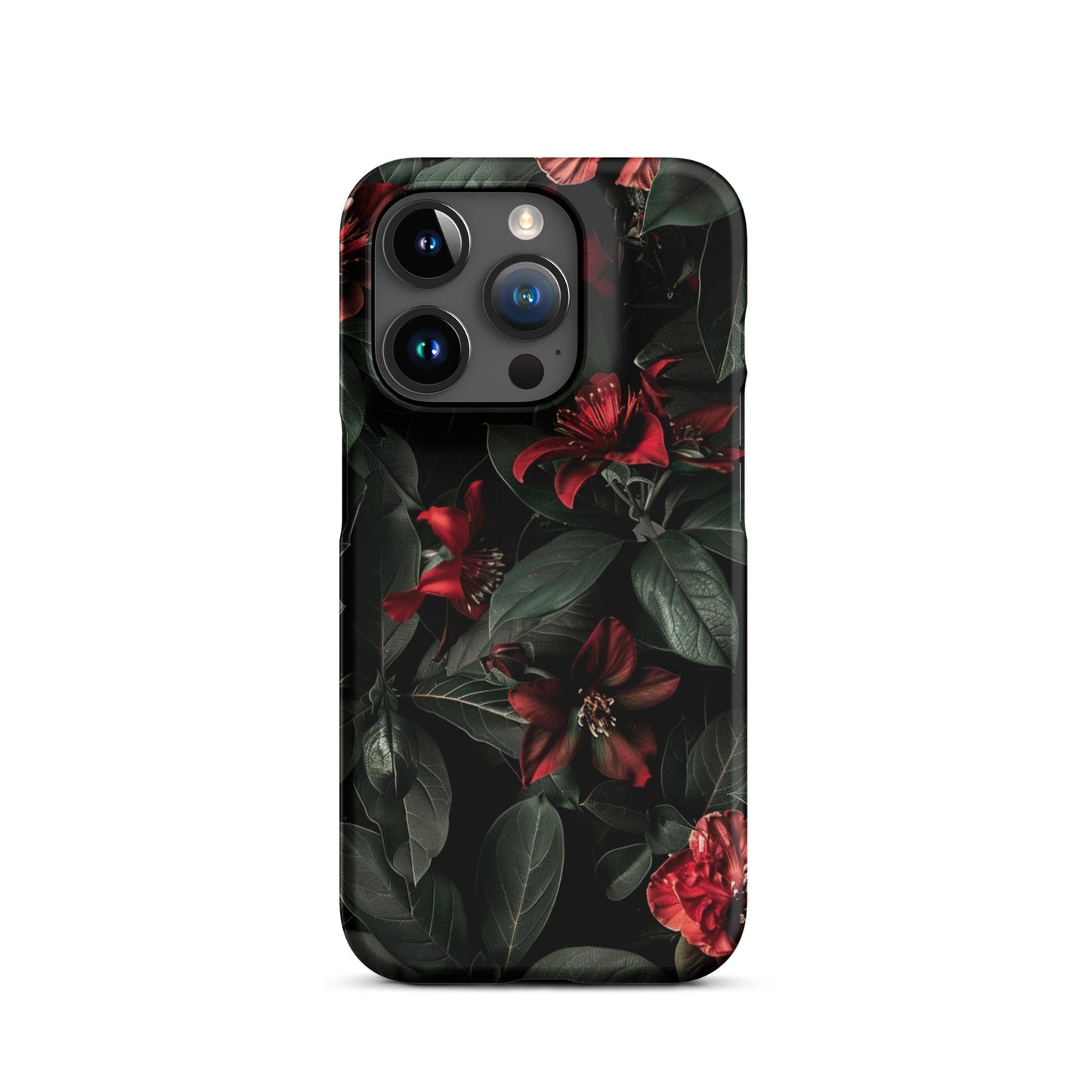 Floral Dark Phone case for iPhone-35