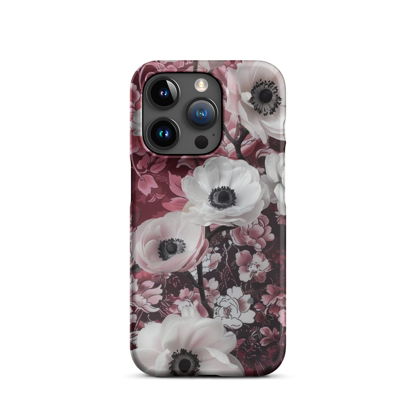 Red Floral Phone case for iPhone-35