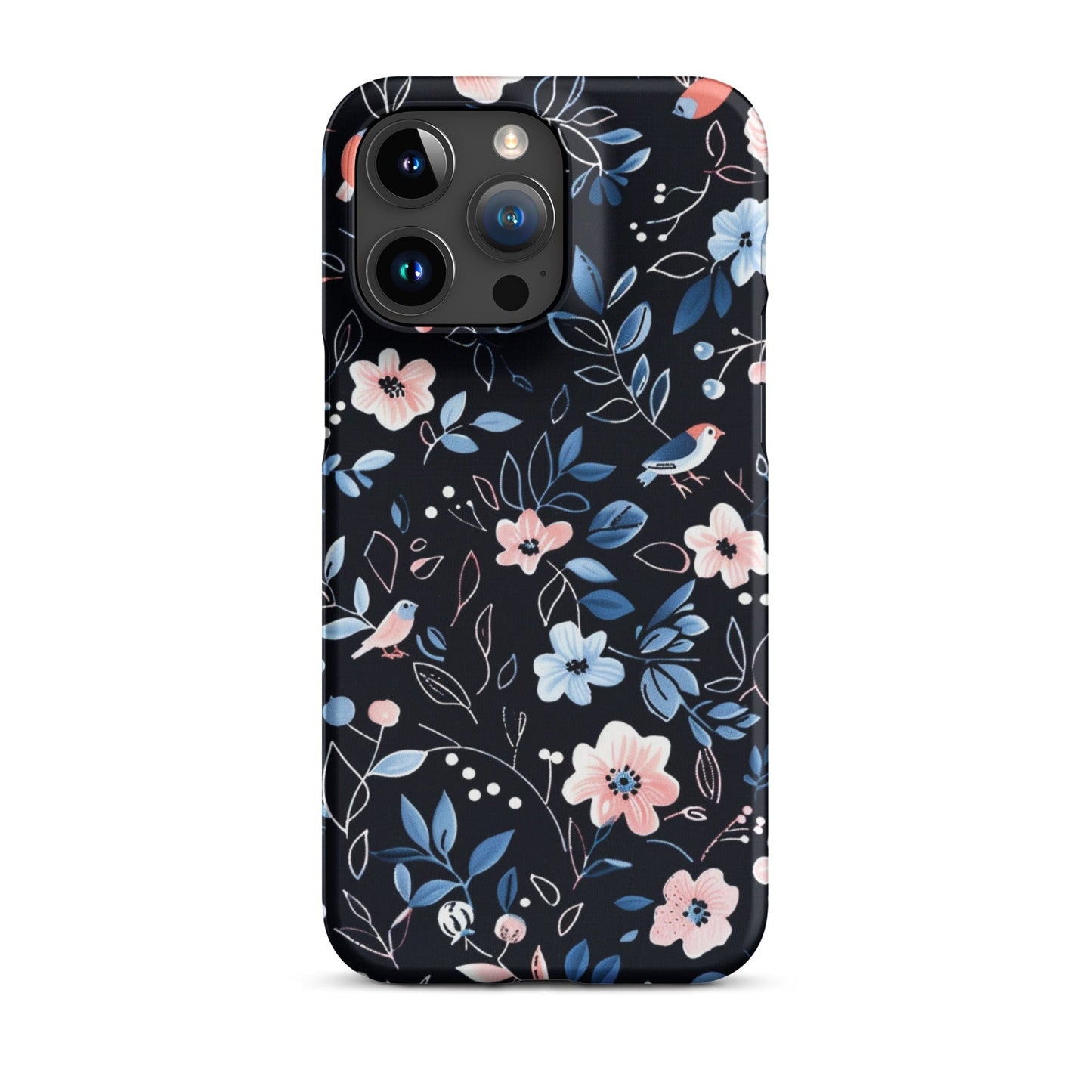 Blue Flowers Phone case for iPhone-37