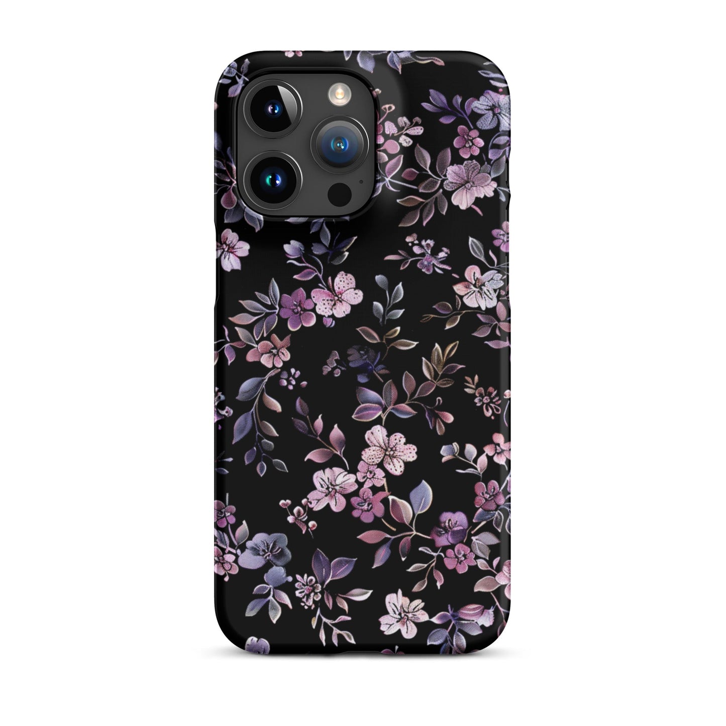 Black Floral Phone case for iPhone-37