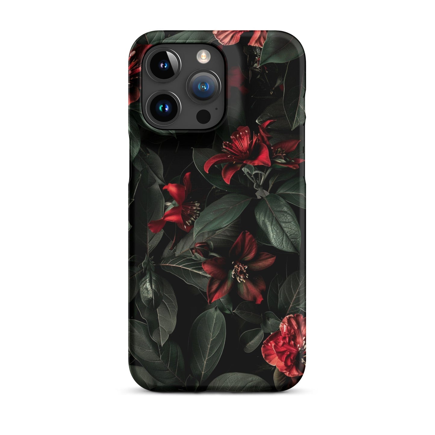 Floral Dark Phone case for iPhone-37