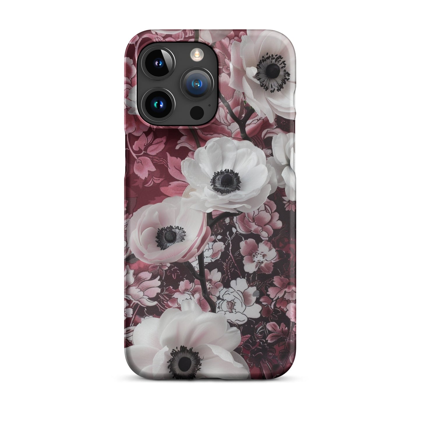 Red Floral Phone case for iPhone-37