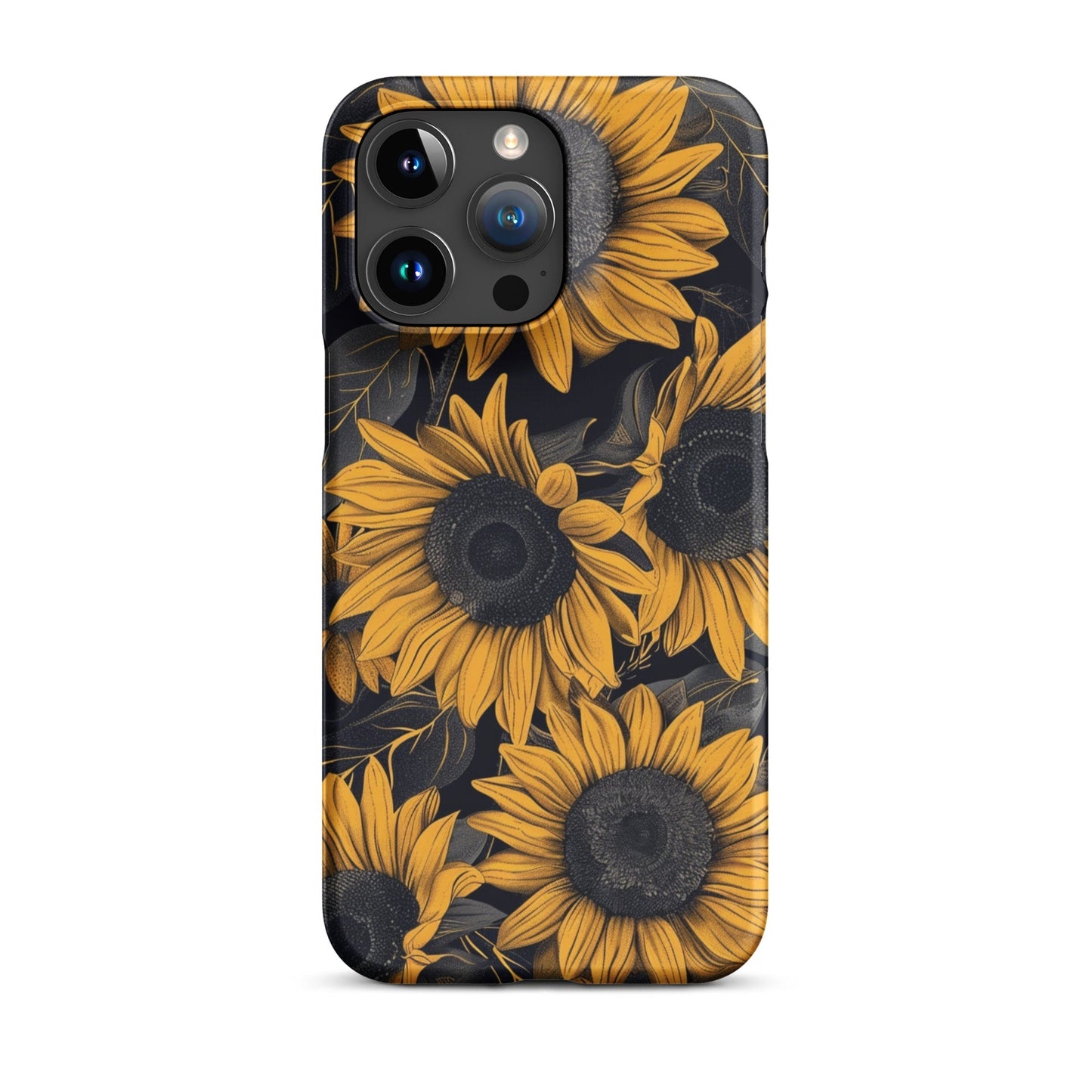 Sunflower Black Phone case for iPhone-37