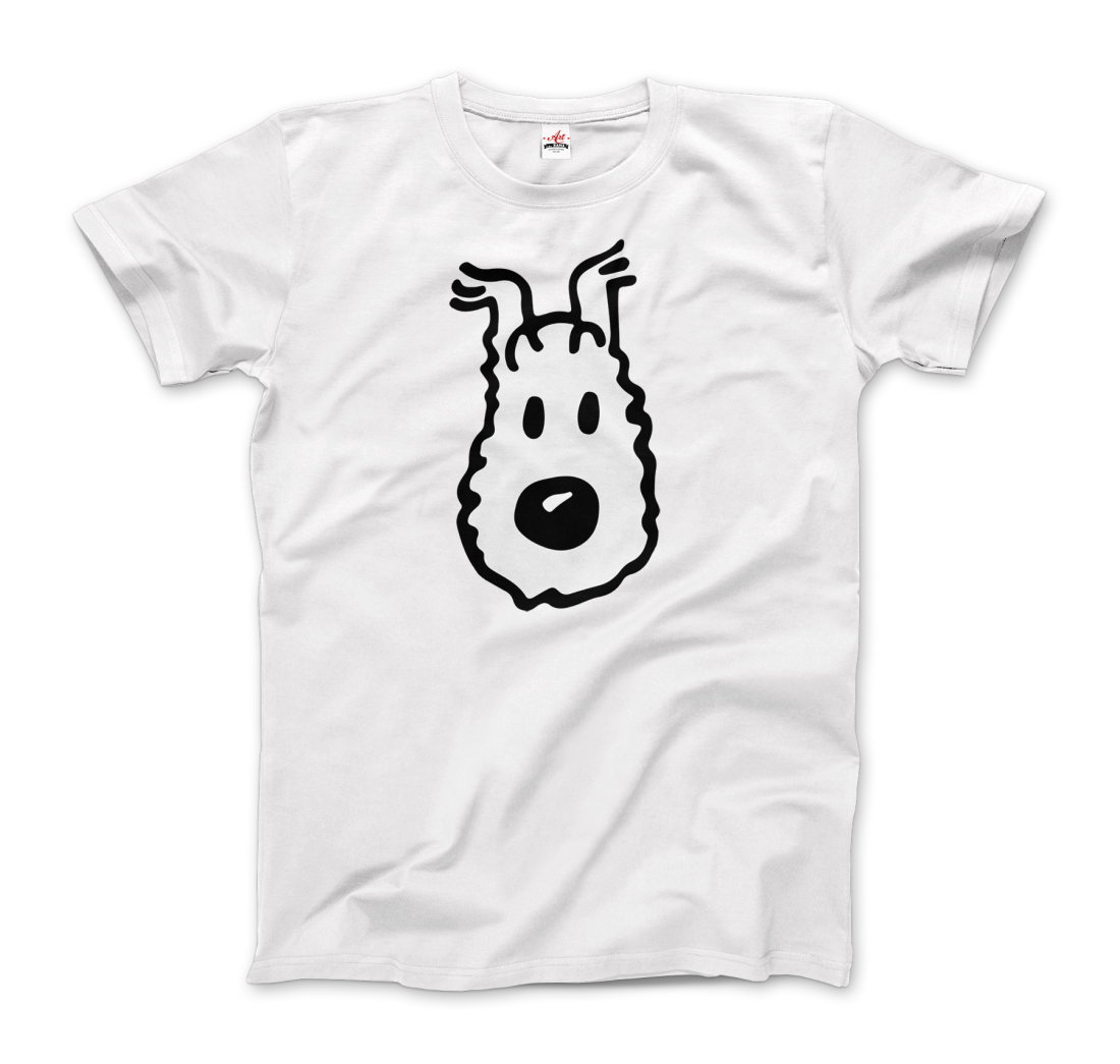 Snowy (Milou), Wire Fox Terrier from Tintin T-Shirt-7