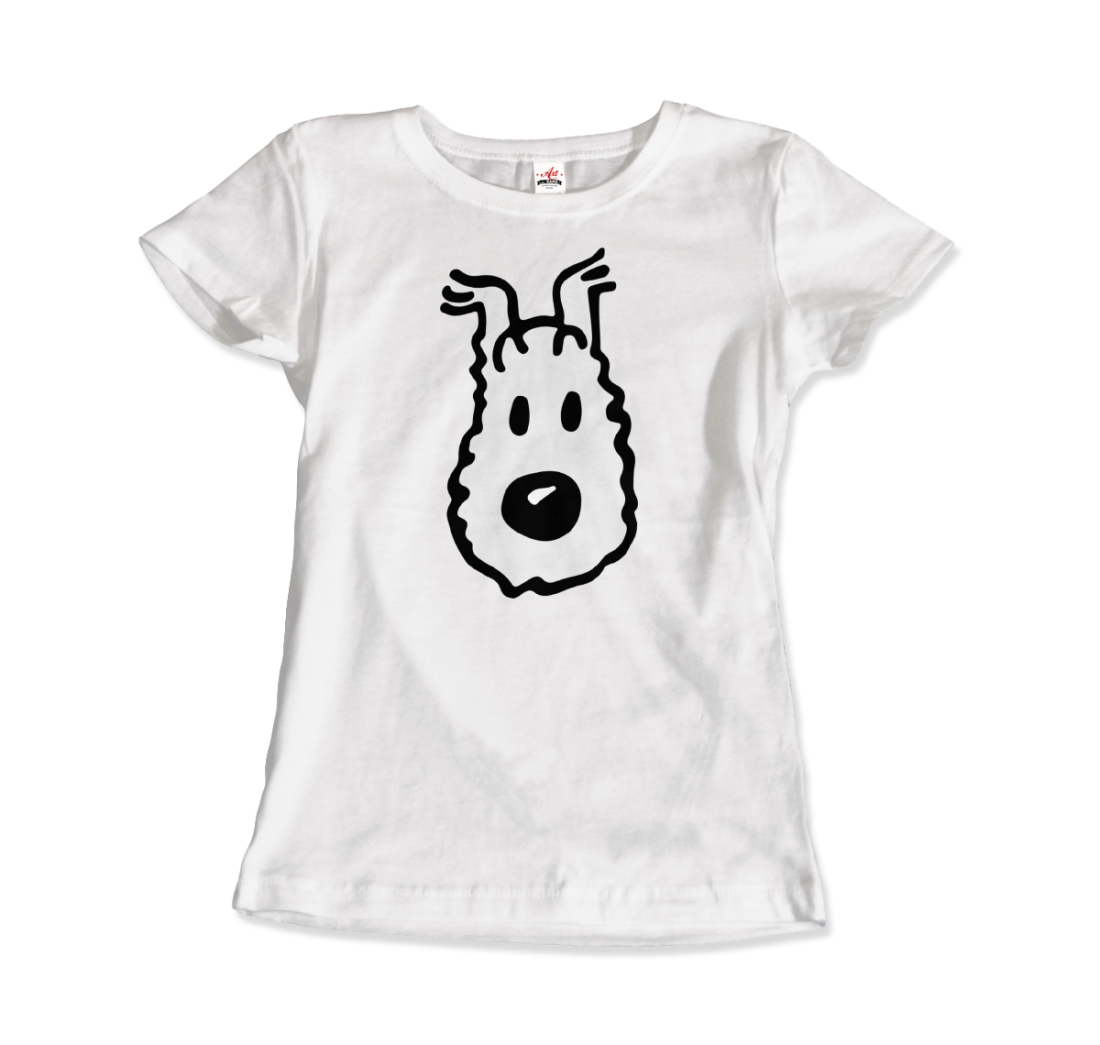 Snowy (Milou), Wire Fox Terrier from Tintin T-Shirt-12