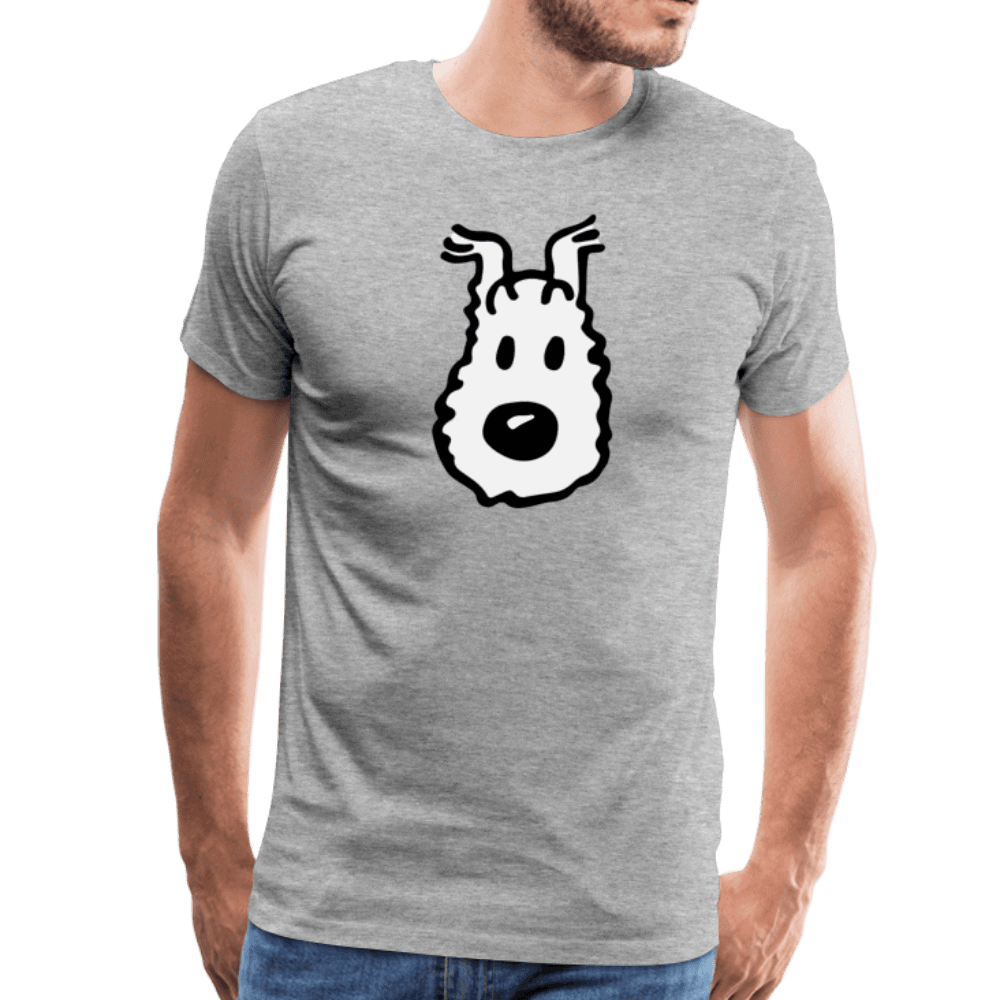 Snowy (Milou), Wire Fox Terrier from Tintin T-Shirt-1