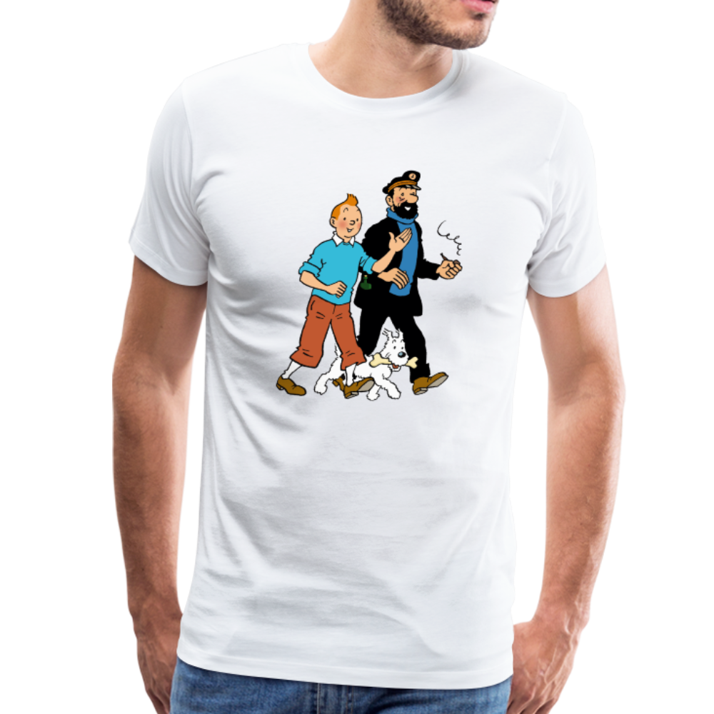 Tintin, Snowy and Captain Haddock Artwork T-Shirt-1